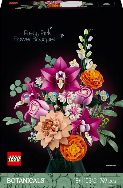 Constructor LEGO Botanicals - Buchet frumos de flori roz (10342)