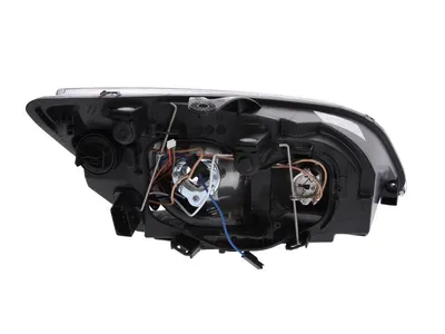 Far stanga potrivit FORD FOCUS II 2004-2008 - (H1/H7, reglaj electric, fundal negru)