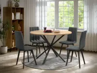 Set Masa Rotunda Spira + 4 Scaune Karma Gri