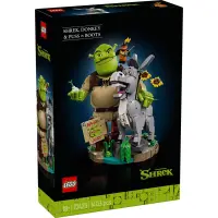 LEGO® Shrek - Shrek, Magarusul si Motanul incaltat (72423)
