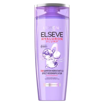Sampon Hidratant L'Oreal Paris Elseve Hyaluron Plump pentru Par Deshidratat, 250 ml