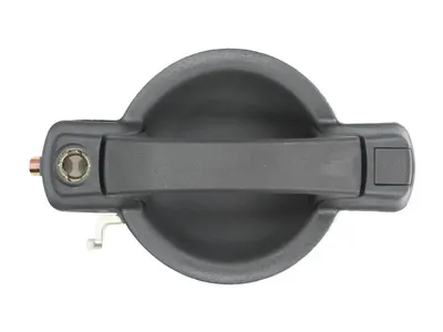 Maner usa Stanga Fata potrivit FIAT DOBLO I 2001-2010 - (exterior, cu gaura pentru incuietoare; negru)