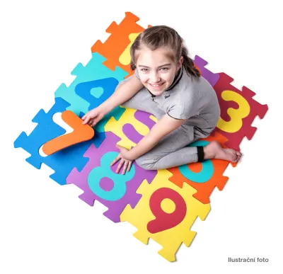 Covoraș-puzzle din spumă cu 26 de piese