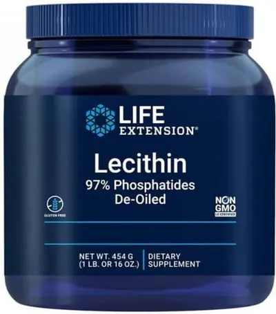 Lecitin 97% Fosfatide De-Oiled, 454 g, Life Extension