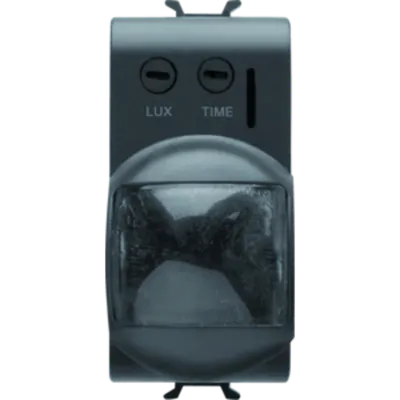 Senzor de miscare - 230V ac 50/60Hz - 1NO 3A(AC1) 250V ac - 1 MODULE - BLACK - CHORUS
