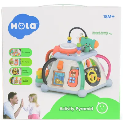 Jucărie Hola Toys - Centrul de activități, Piramidă