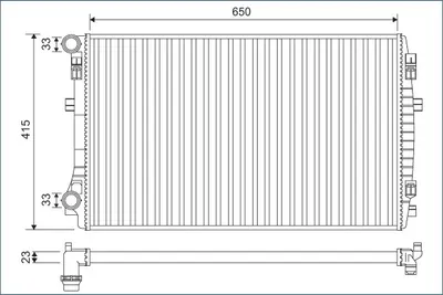 Radiator Racire Motor Potrivit Audi A3, A3 Allstreet, Q2, Q3; Cupra Formentor; Seat Ateca, Leon, Leon Sc, Leon Sportstourer, Leon St, Tarraco; Skoda Karoq, Kodiaq I, Octavia Iii, Octavia Iv 1.0-2.0d 0