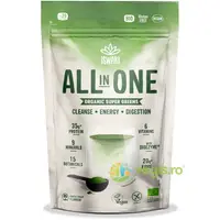 Pulbere Proteica Verde cu 6 Vitamine si 9 Minerale All in One fara Gluten Ecologica/Bio 200g