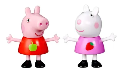 Set 2 figurine - Peppa Pig & Suzy Sheep