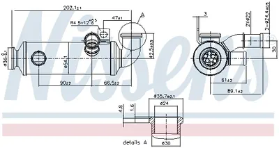 Radiator Egr Potrivit Volvo C30, S40 Ii, S80 Ii, V50, V70 Iii; Citroen Berlingo, Berlingo Multispace, Berlingo Minivan, C3 Picasso, C4, C4 Grand Picasso I, C4 I, C4 Picasso I, C5 1.6d 10.03