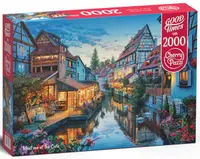Puzzle Cherry Pazzi din 2000 de piese - O plimbare pe lângă canal