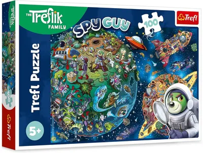 Puzzle Trefl cu 100 de piese - Trefl în spațiu