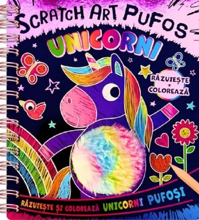 Unicorni. Scratch Art pufos - Hardcover