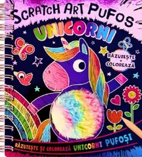 Unicorni. Scratch Art pufos - Hardcover