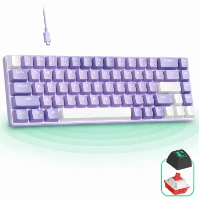 Tastatura Mecanica Gaming Timebox, Red Switch, 60%, Hot-Swap, Violet - Default Title