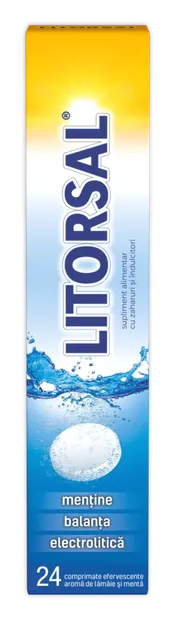 Litorsal cu aroma de menta si lamaie, 24 comprimate, Zdrovit