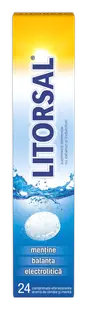 Litorsal cu aroma de menta si lamaie, 24 comprimate, Zdrovit