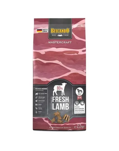 BELCANDO Mastercraft Fresh lamb Hrana uscata pentru caini adulti activi, cu miel 2,2 kg