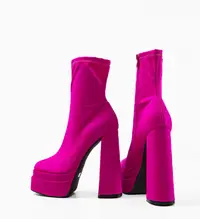 Botine dama Platona Fuchsia