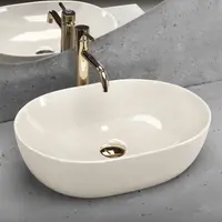Lavoar pe blat crem lucios, oval, Rea Lisa