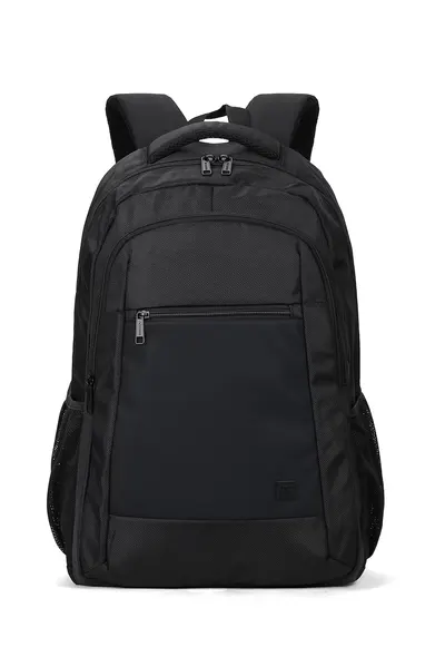 Rucsac cu buzunare laterale - Negru