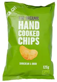 Chipsuri bio cu smântână și ceapă, 125 g, Trafo