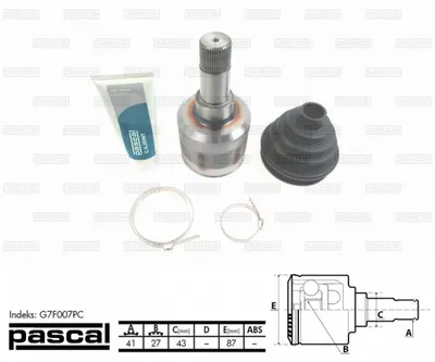 Cap planetara stanga spre cutia de viteze (41z 27z 43mm) CITROEN JUMPER; FIAT DUCATO; PEUGEOT BOXER 2.2D 2.3D dupa 2006