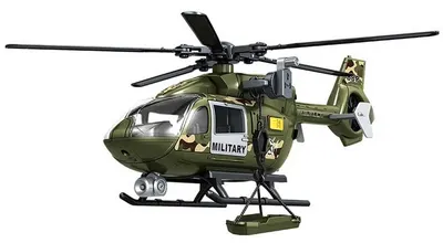 Jucărie pentru copii Jin Jia Toys - Elicopter militar cu sunet și lumină
