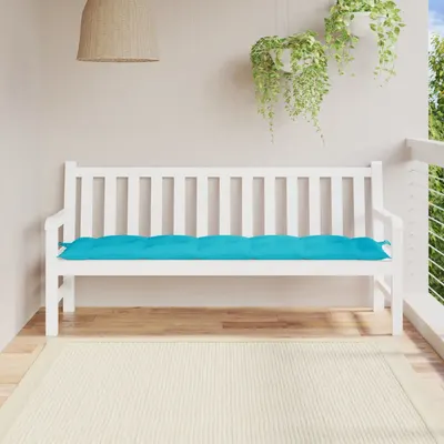 vidaXL Pernă bancă de grădină, turcoaz, 180x50x7 cm, material oxford