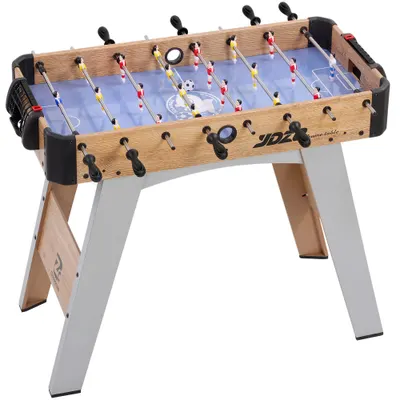 SPORTNOW Fotbal de Masă: Mini Masă de 89 cm, 2 Indicatoare Manuale de Scor, Mov | Aosom Romania