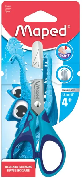 Foarfecă pentru copii Maped Essentials – Kids, albastră, 13 cm, asortiment