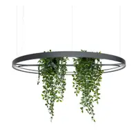 Lustră neagră LED din aluminiu ø 110 cm RIO – Thoro