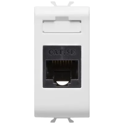 Priza date RJ45 Cat 5e - UTP Gewiss Chorus GW10421, alb