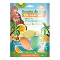 Bombe de baie copii Fructe exotice, 3 bucati, Easycare Baby