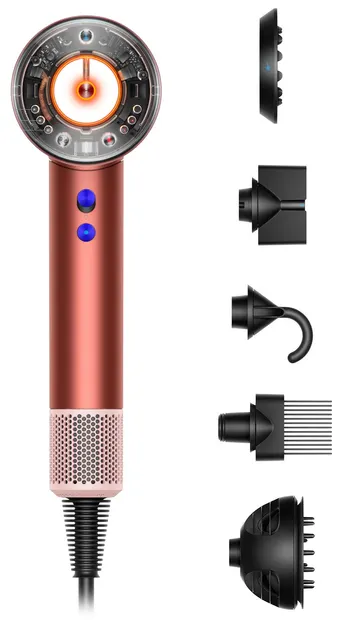 Uscător de păr Dyson - HD16 Supersonic Nural, 1600W, 3 viteze, StrBz/BhPk