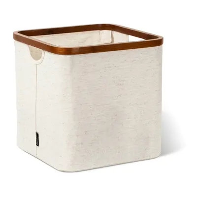 Cutie de depozitare crem din material textil 30x30x30 cm Bamboo/Linen Cube – Bigso