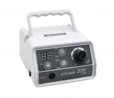 Freză Electrică Profesională Strong 209K, 65W 45.000 RPM pentru Unghii Tehnice, Manichiură și Pedichiură