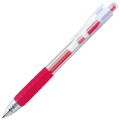 Roller automat Faber-Castell Fast Gel - Roz, 0.7 mm
