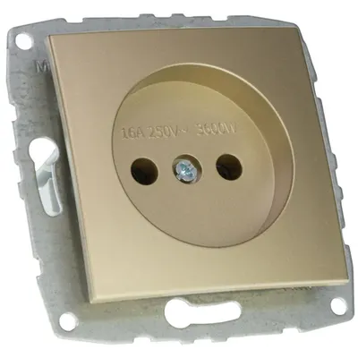 Mecanism Priza cu CP fara protectie copii, ingropat/ST, TITANIUM