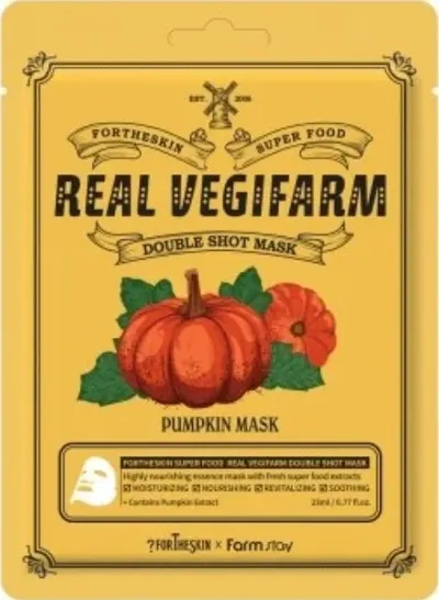 Fortheskin Real Vegifarm Mască facială cu dovleac, 23 ml
