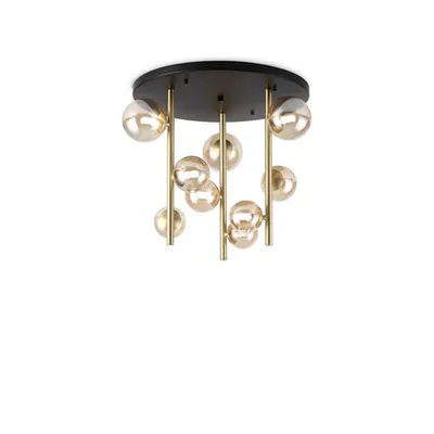 Lampa cu montaj pe tavan Perlage pl9 Ambra