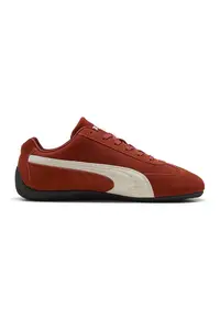 Pantofi sport Speedcat OG unisex din piele intoarsa - Alb fildes/Caramiziu