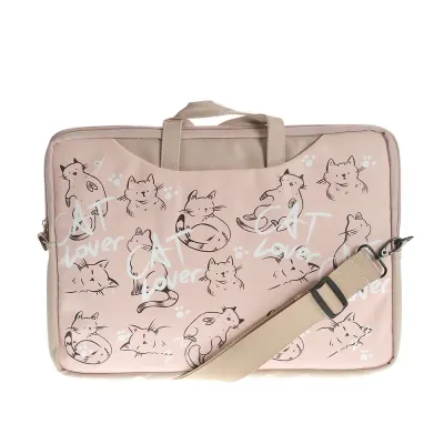 Geanta roz pentru laptop