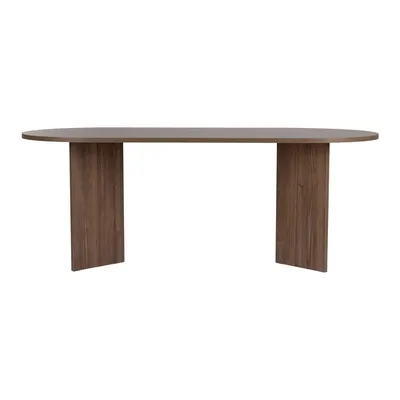 Masă de dining cu aspect de lemn de nuc 90x200 cm Sabella – Kalune Design