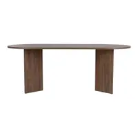 Masă de dining cu aspect de lemn de nuc 90x200 cm Sabella – Kalune Design