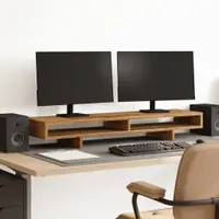 vidaXL Suport monitor, lemn vechi, 100x27x15 cm, lemn prelucrat