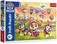 Puzzle Trefl cu 160 de piese - Patrula Cățelușilor deasupra