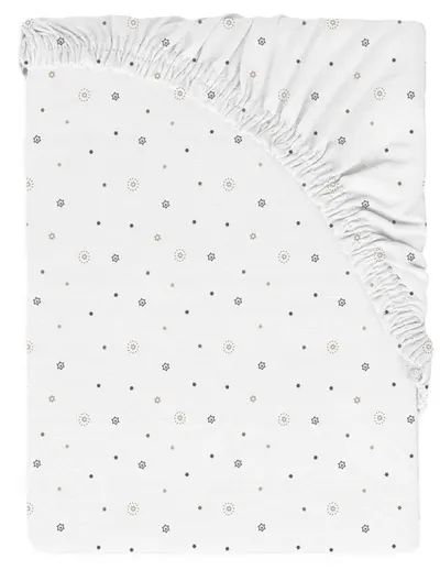 Protector pentru saltea Baby Matex - Jersey, cu elastic, 70 x 140 cm, alb 0497