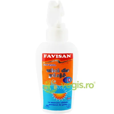 Ulei de Plaja SPF10 cu Ulei de Morcov si Catina 125ml