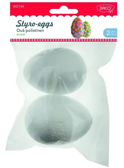 Accesorii craft - Oua polistiren 8cm